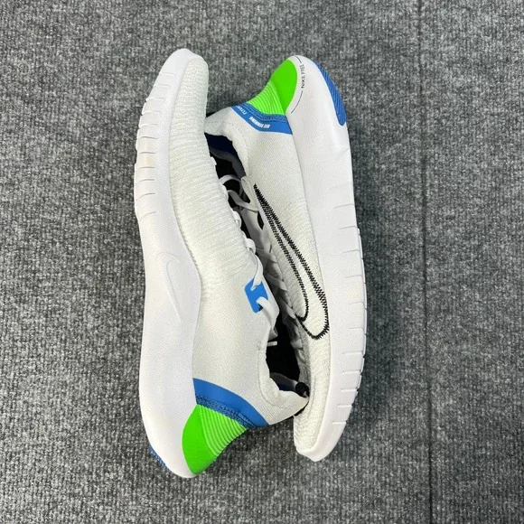 NEW Nike Free RN Flyknit Next Nature Men's 12 Running Shoes White/Grn FB1276-104